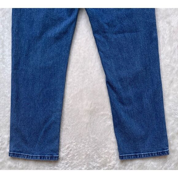 Prosperity Denim Vintage Straight Leg High Rise Crop Jeans in Blue, Size 29 - Picture 13 of 16